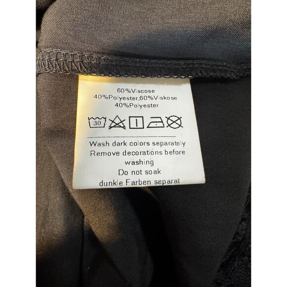 NWT SCARLET DARKNESS Victorian Blouse Black Short Sleeve Ruffle Shirt 2XL - Picture 8 of 8